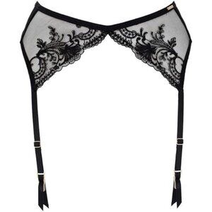 New! Bluebella Black Marseille Lace Garter Belt Suspender Size Large 2164